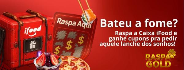 RASPADINHA IFOOD - GIFT DE ATÉ R$500,00